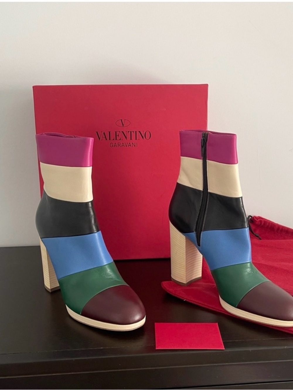 Valentino Garavani Atelier Striped Boots Sz EU40